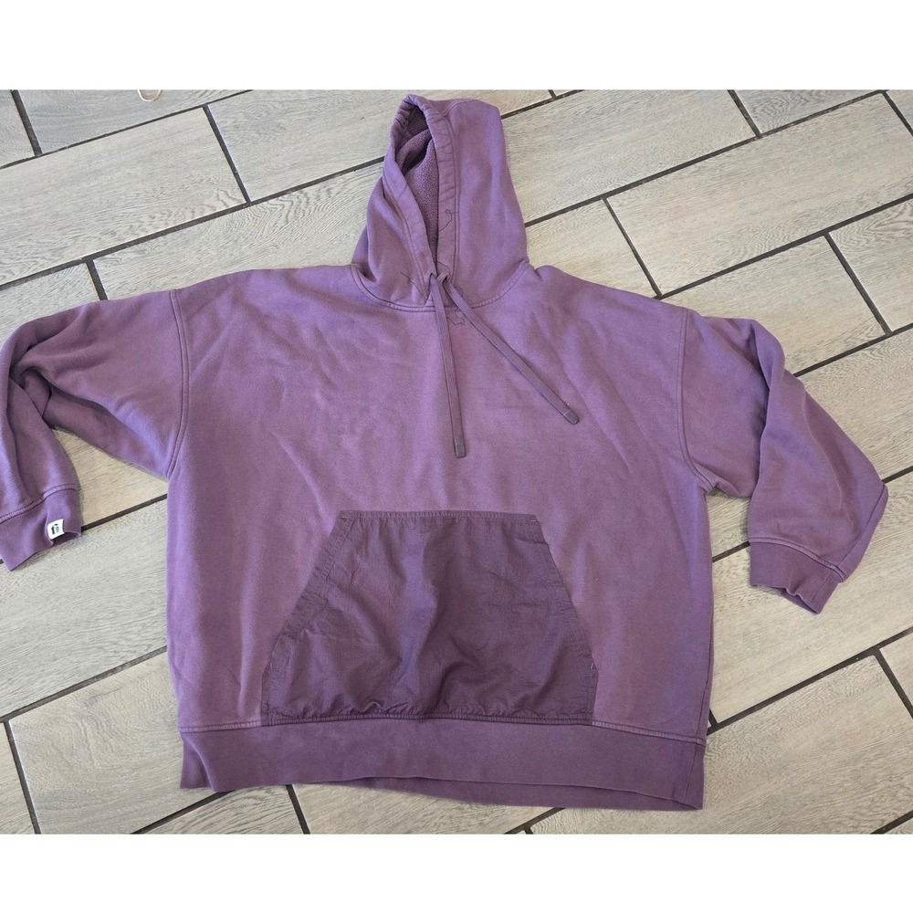 Fielder by Bonobos Mens Relaxed Fit Hoodie Purple Fleece Pullover XXL